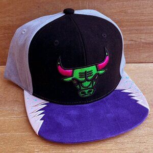 MITCHELL & NESS CHICAGO BULLS DAY 5 VELOUR ORIGINAL FIT SNAPBACK HAT NEW